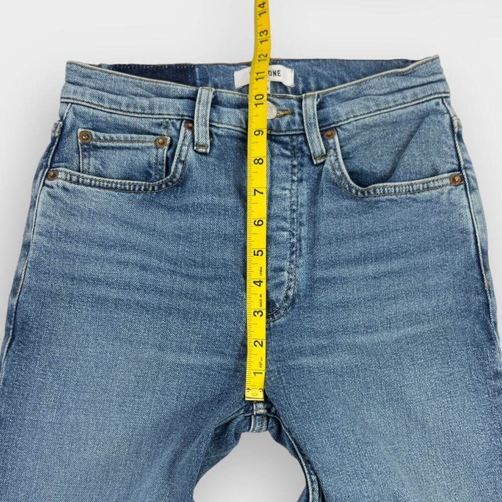 RE/DONE 90s High-Rise Ankle Crop in Medium Worn 31 Size 26 - Picture 10 of 10